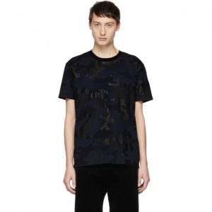 Valentino Navy Camo T-Shirt Valentino Navy Camo T-Shirt