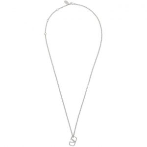 Valentino Silver Valentino Garavani VLogo Necklace Valentino Silver Valentino Garavani VLogo Necklace