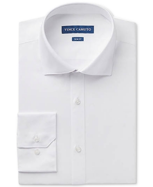 Vince Camuto Men's Slim-Fit Stretch Solid Dress Shirt Vince Camuto Men's Slim-Fit Stretch Solid Dress Shirt