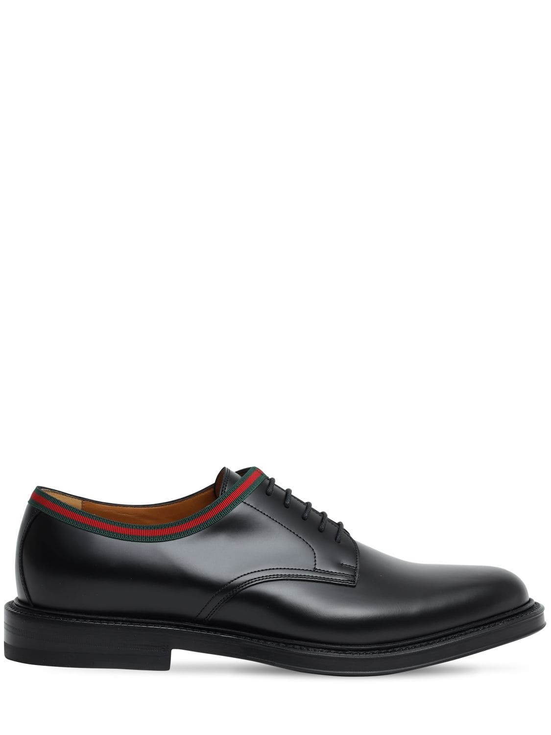 matt leather derby shoes