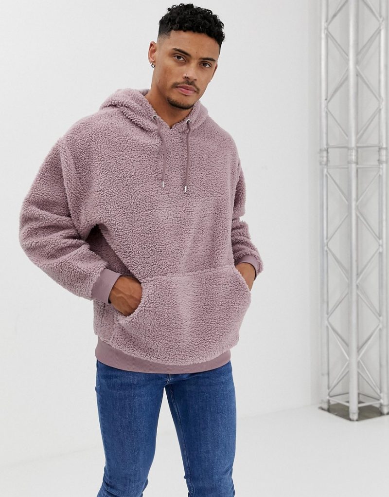 borg hoodie and jogger lounge set