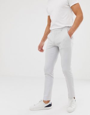 ASOS DESIGN super skinny smart pants in ice gray - Gray ASOS DESIGN super skinny smart pants in ice gray - Gray