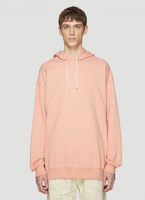 Acne Studios Hooded Oversized Face Patch Sweatshirt in Pink size S Acne Studios Hooded Oversized Face Patch Sweatshirt in Pink size S