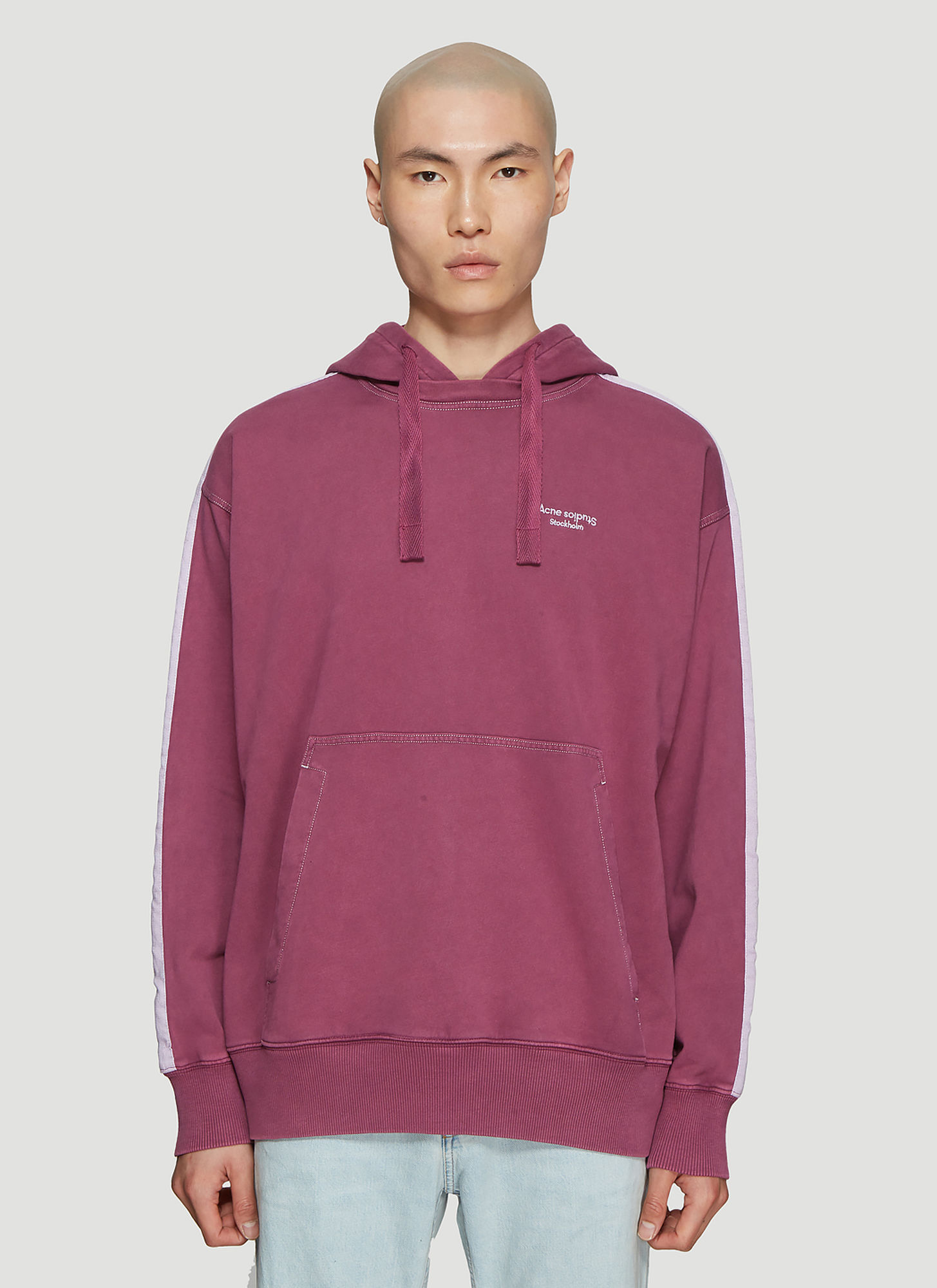 stitch hooded sweatshirt