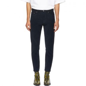 Acne Studios Navy Bla Konst Corduroy River Trousers Acne Studios Navy Bla Konst Corduroy River Trousers