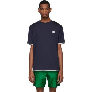 Acne Studios Navy Elmo Face T-Shirt Acne Studios Navy Elmo Face T-Shirt