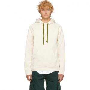 Acne Studios Off-White Bla Konst Fleece Hoodie Acne Studios Off-White Bla Konst Fleece Hoodie