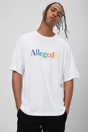 Allegedly Embroidered Graphic Tee at Forever 21 White/multi Allegedly Embroidered Graphic Tee at Forever 21 White/multi