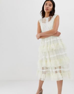 Amy Lynn ruffled layered lace dress - Multi Amy Lynn ruffled layered lace dress - Multi