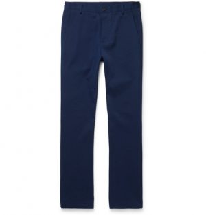 Balenciaga - Cotton-Twill Chinos - Men - Navy Balenciaga - Cotton-Twill Chinos - Men - Navy