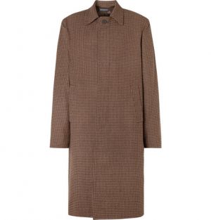 Balenciaga - Houndstooth Virgin Wool Coat - Men - Brown Balenciaga - Houndstooth Virgin Wool Coat - Men - Brown
