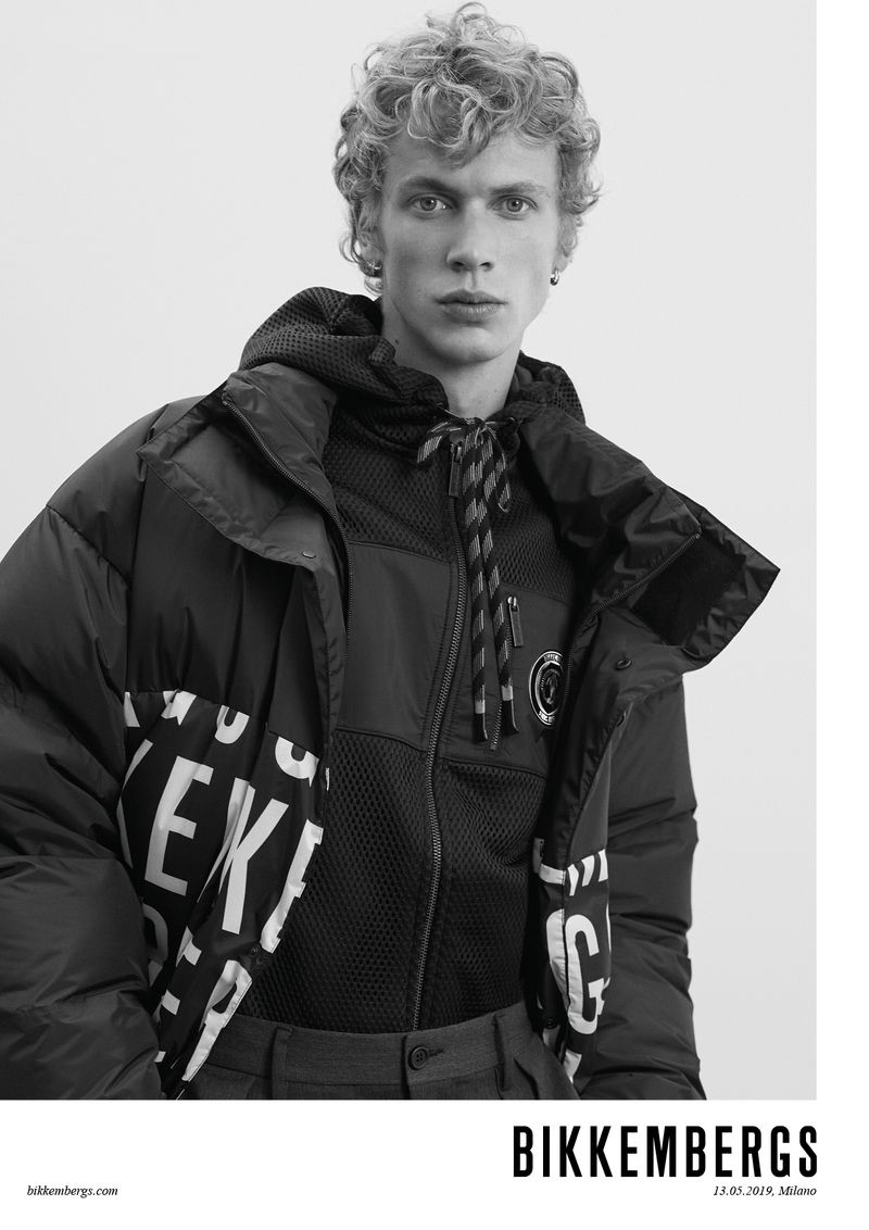 Leon Mark photographs Robbi Gruendler for Bikkembergs' fall-winter 2019 campaign.