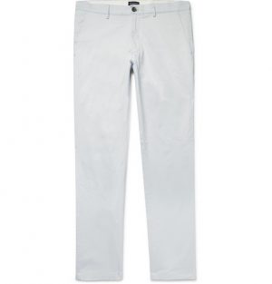 Club Monaco - Connor Slim-Fit Cotton-Twill Chinos - Men - Light blue Club Monaco - Connor Slim-Fit Cotton-Twill Chinos - Men - Light blue
