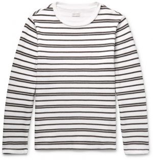 Club Monaco - Double-Faced Striped Cotton-Jersey T-Shirt - Men - White Club Monaco - Double-Faced Striped Cotton-Jersey T-Shirt - Men - White