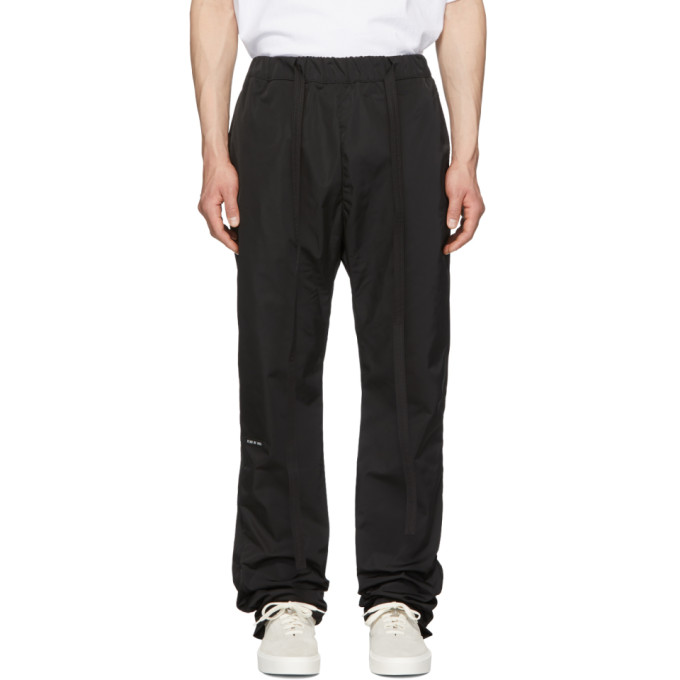 Fear of God Black Nylon Baggy Lounge Pants | The Fashionisto