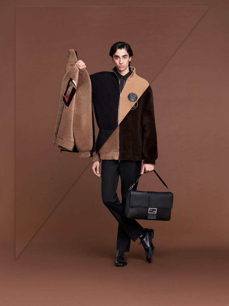 Reuniting with Fendi, Aramish Mangi fronts Fendi's fall-winter 2019 men's campaign.