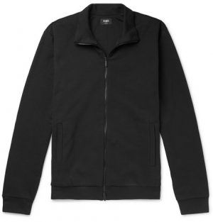 Fendi - Slim-Fit Logo-Detail Cotton-Jersey Track Jacket - Men - Black Fendi - Slim-Fit Logo-Detail Cotton-Jersey Track Jacket - Men - Black