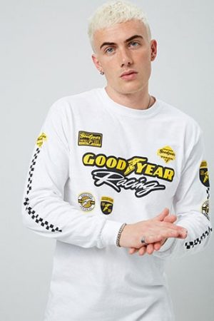 Goodyear Graphic Tee at Forever 21 White/multi Goodyear Graphic Tee at Forever 21 White/multi