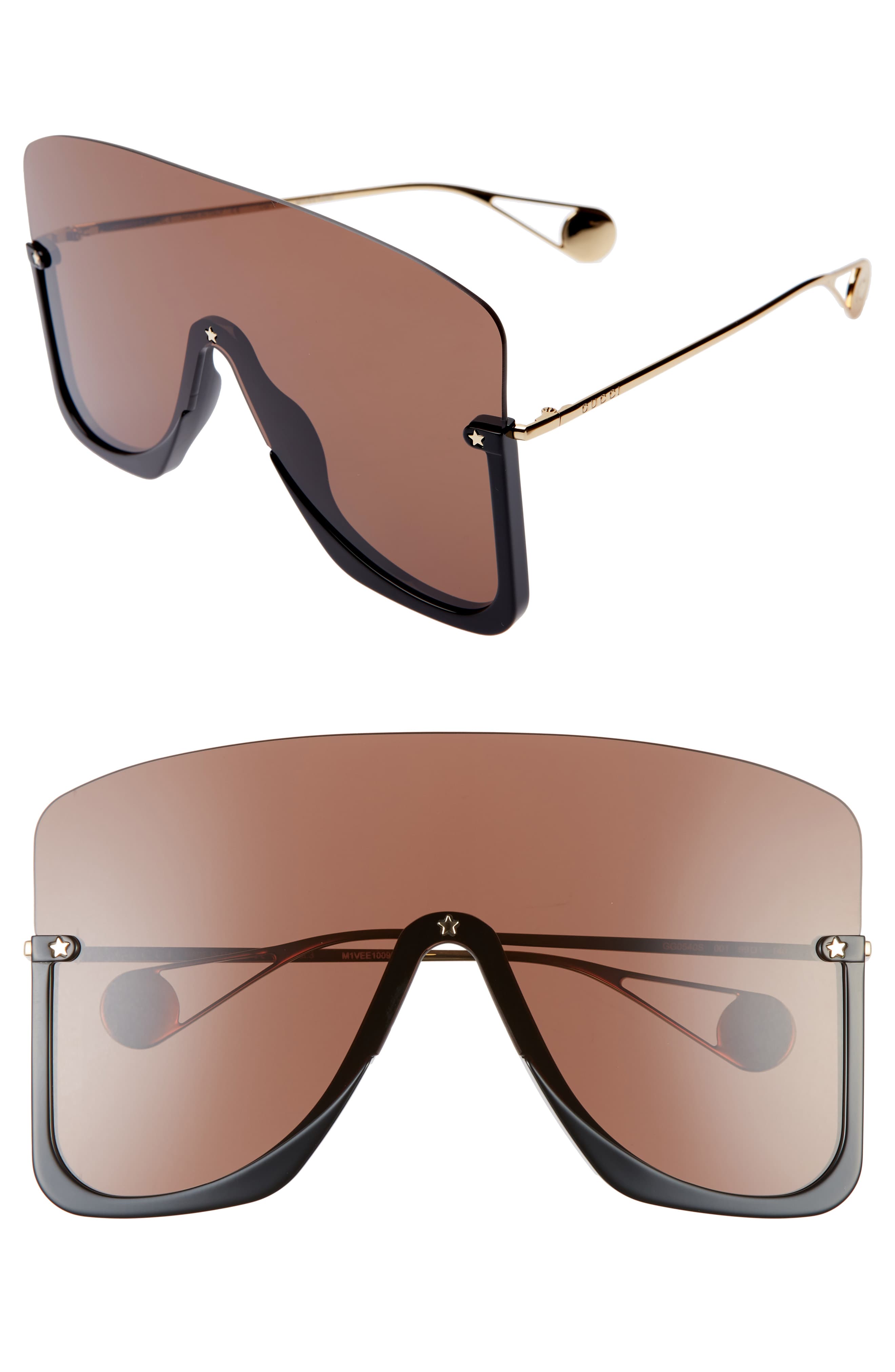 gucci 99mm aviator sunglasses