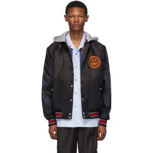 Gucci Black Hooded Bomber Jacket Gucci Black Hooded Bomber Jacket