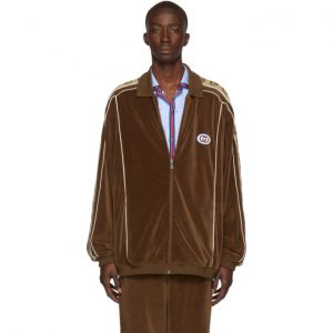 Gucci Brown Zipover Jacket Gucci Brown Zipover Jacket