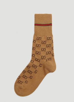 Gucci GG Socks in Brown size M Gucci GG Socks in Brown size M