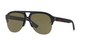 Gucci Man GG0170S - Frame color: Black, Lens color: Green, Size 59-13/145 Gucci Man GG0170S - Frame color: Black, Lens color: Green, Size 59-13/145