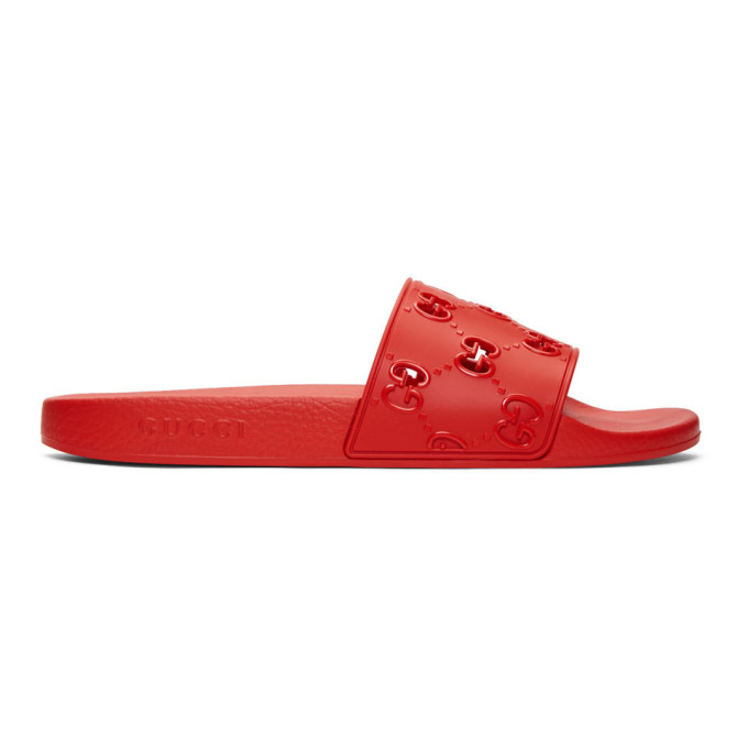 gucci slides with red snake