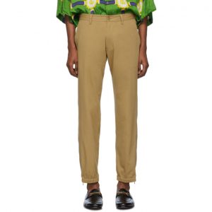 Gucci Tan Gucci Band Trousers Gucci Tan Gucci Band Trousers