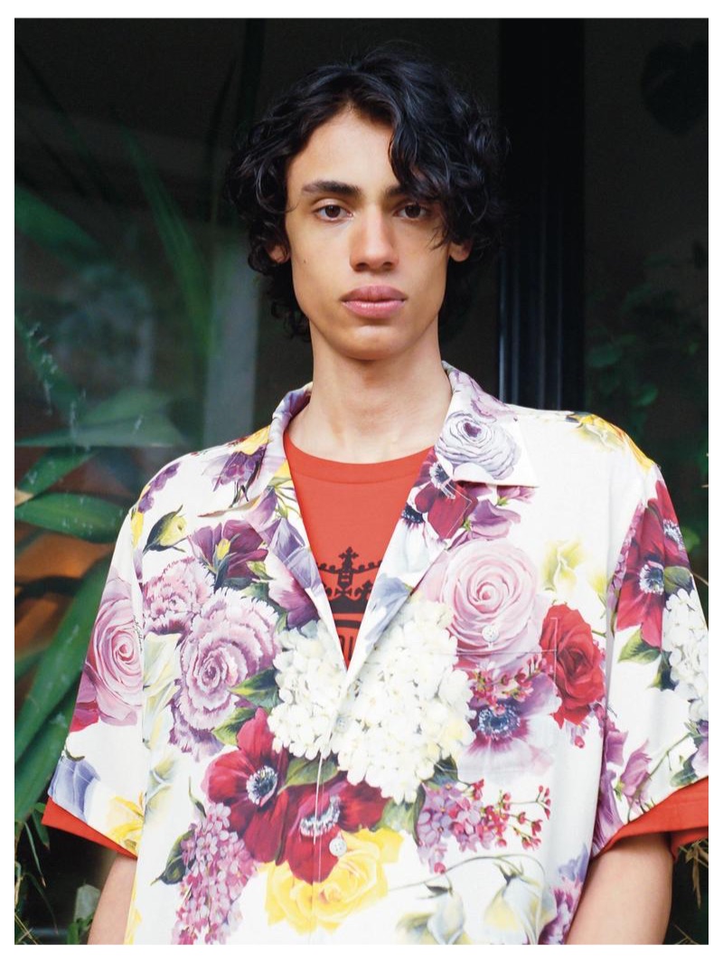 Benjamin wears DOLCE & GABBANA shirt £745 and T-shirt £225