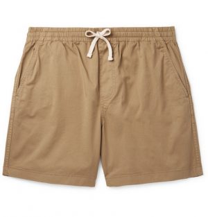 J.Crew - Dock Garment-Dyed Stretch-Cotton Drawstring Shorts - Men - Sand J.Crew - Dock Garment-Dyed Stretch-Cotton Drawstring Shorts - Men - Sand