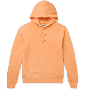 J.Crew - Garment-Dyed Loopback Cotton-Jersey Hoodie - Men - Orange J.Crew - Garment-Dyed Loopback Cotton-Jersey Hoodie - Men - Orange