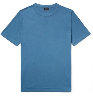 J.Crew - Pima Cotton and Silk-Blend T-Shirt - Men - Blue J.Crew - Pima Cotton and Silk-Blend T-Shirt - Men - Blue