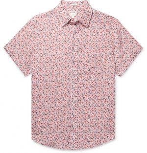 J.Crew - Printed Linen Shirt - Men - Pink J.Crew - Printed Linen Shirt - Men - Pink