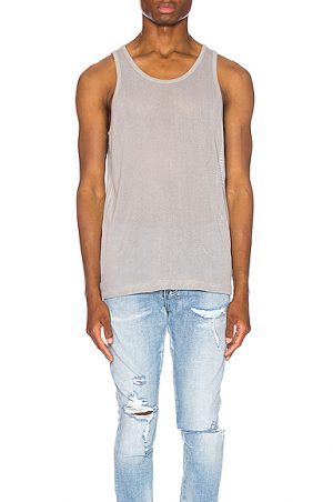 JOHN ELLIOTT Cotton Mesh Tank in Gray. - size XL (also in L,M,S) JOHN ELLIOTT Cotton Mesh Tank in Gray. - size XL (also in L,M,S)