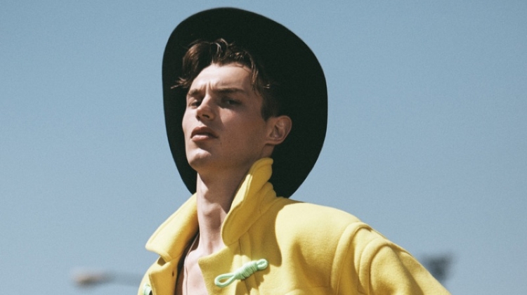 Kit Butler channels western style in an editorial for Icon magazine.