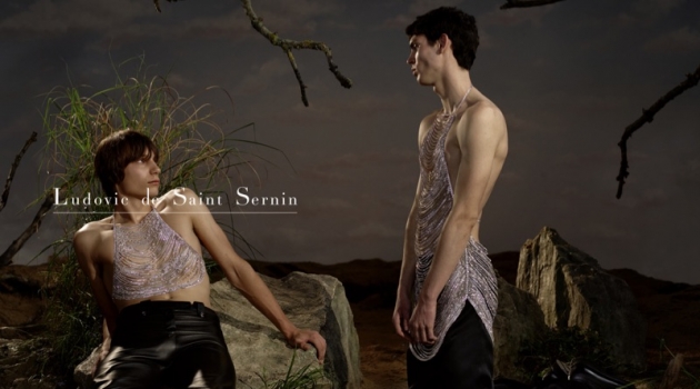 Willy Vanderperre Shoots Ludovic de Saint Sernin Fall '19 Campaign Posing for the lens of Willy Vanderperre, Doeke Smulders and Jan B star in Ludovic de Saint Sernin's fall-winter 2019 campaign.