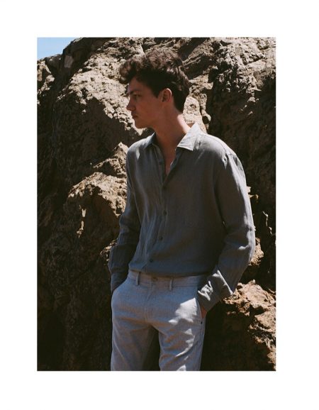 Swann Guerrault Ventures Outdoors in Massimo Dutti Sustainable Collection