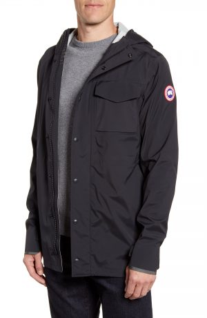 Men's Canada Goose Nanaimo Windproof/waterproof Jacket, Size Large - Black Men's Canada Goose Nanaimo Windproof/waterproof Jacket, Size Large - Black