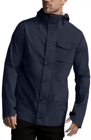 Men's Canada Goose Nanaimo Windproof/waterproof Jacket, Size Medium - Blue Men's Canada Goose Nanaimo Windproof/waterproof Jacket, Size Medium - Blue