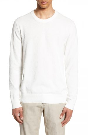 Men's Club Monaco Slim Fit Boucle Sweater, Size Medium - Beige Men's Club Monaco Slim Fit Boucle Sweater, Size Medium - Beige