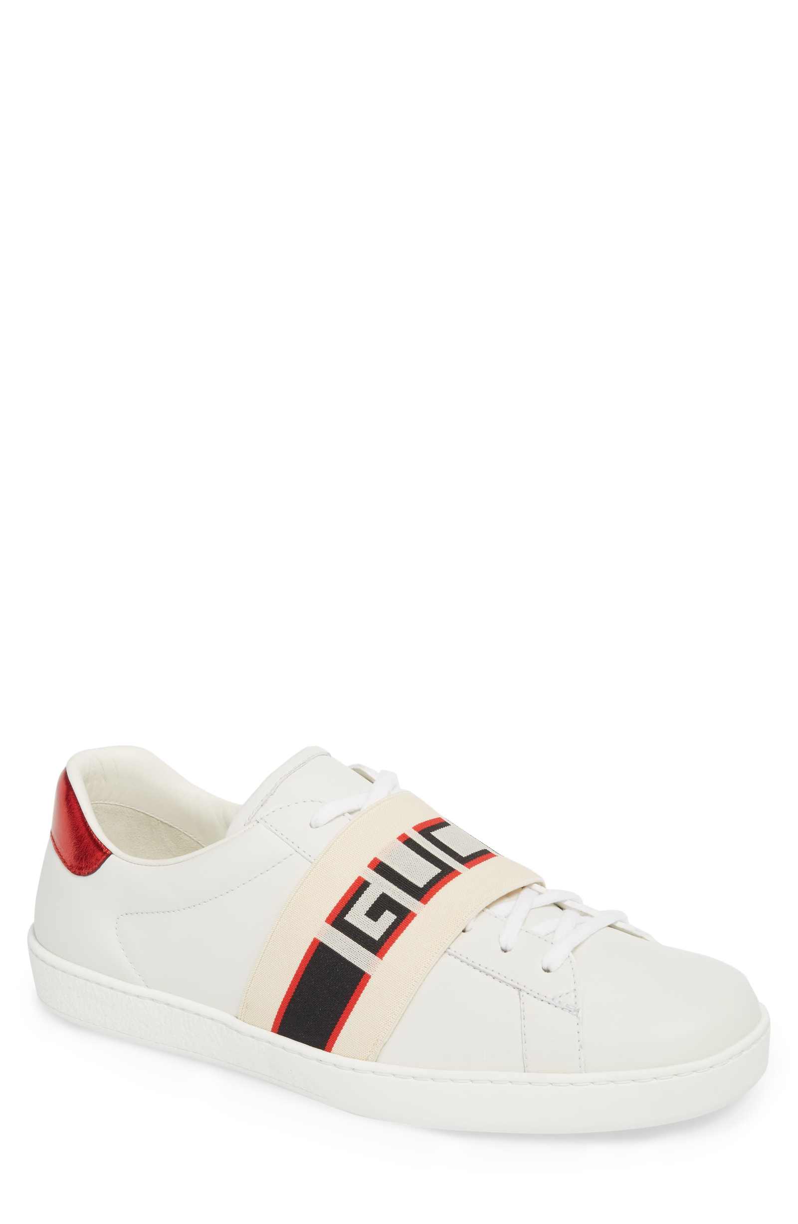 gucci new ace leather sneakers