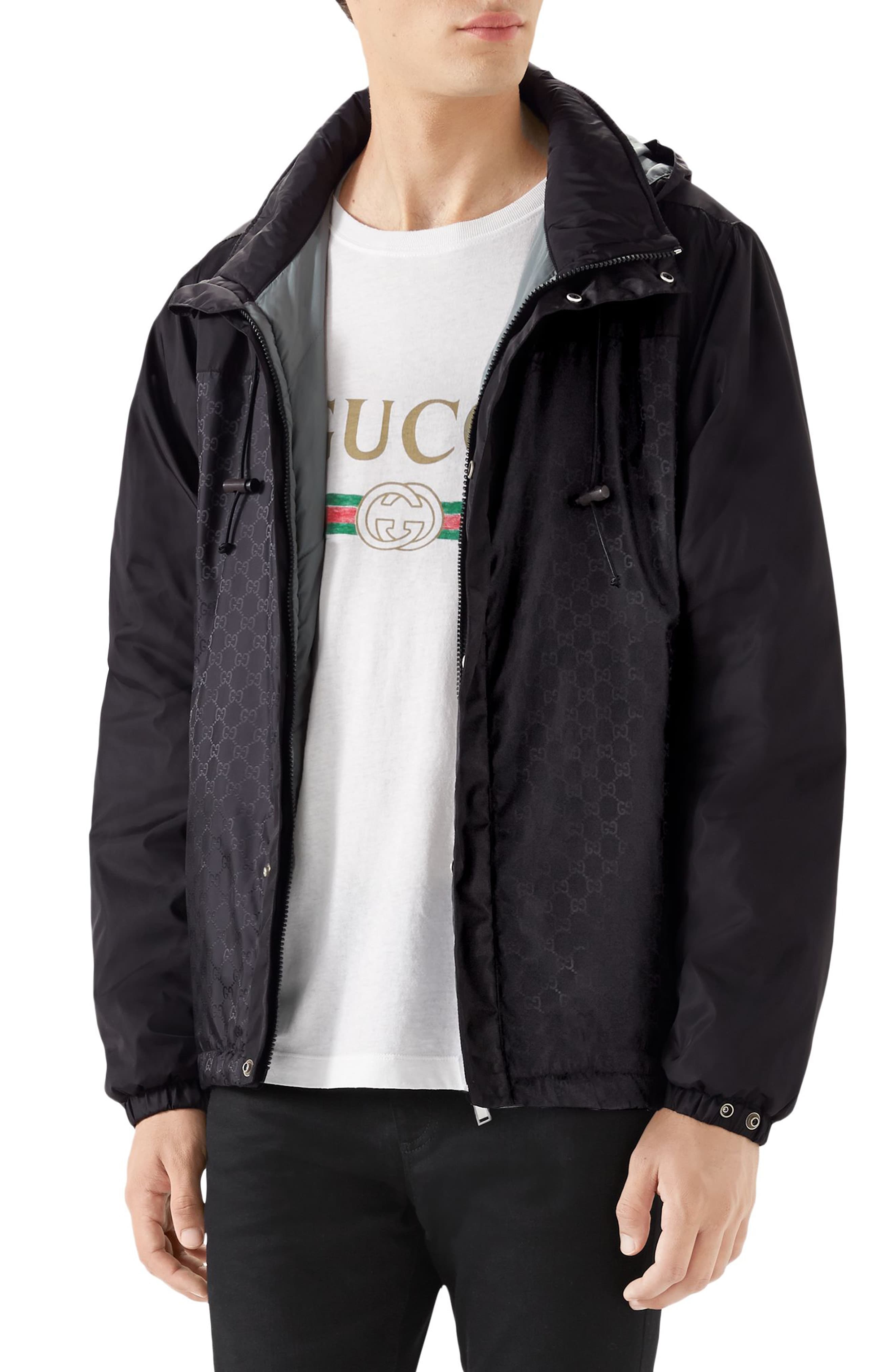 Men’s Gucci Windbreaker, Size 52 EU – Black | The Fashionisto