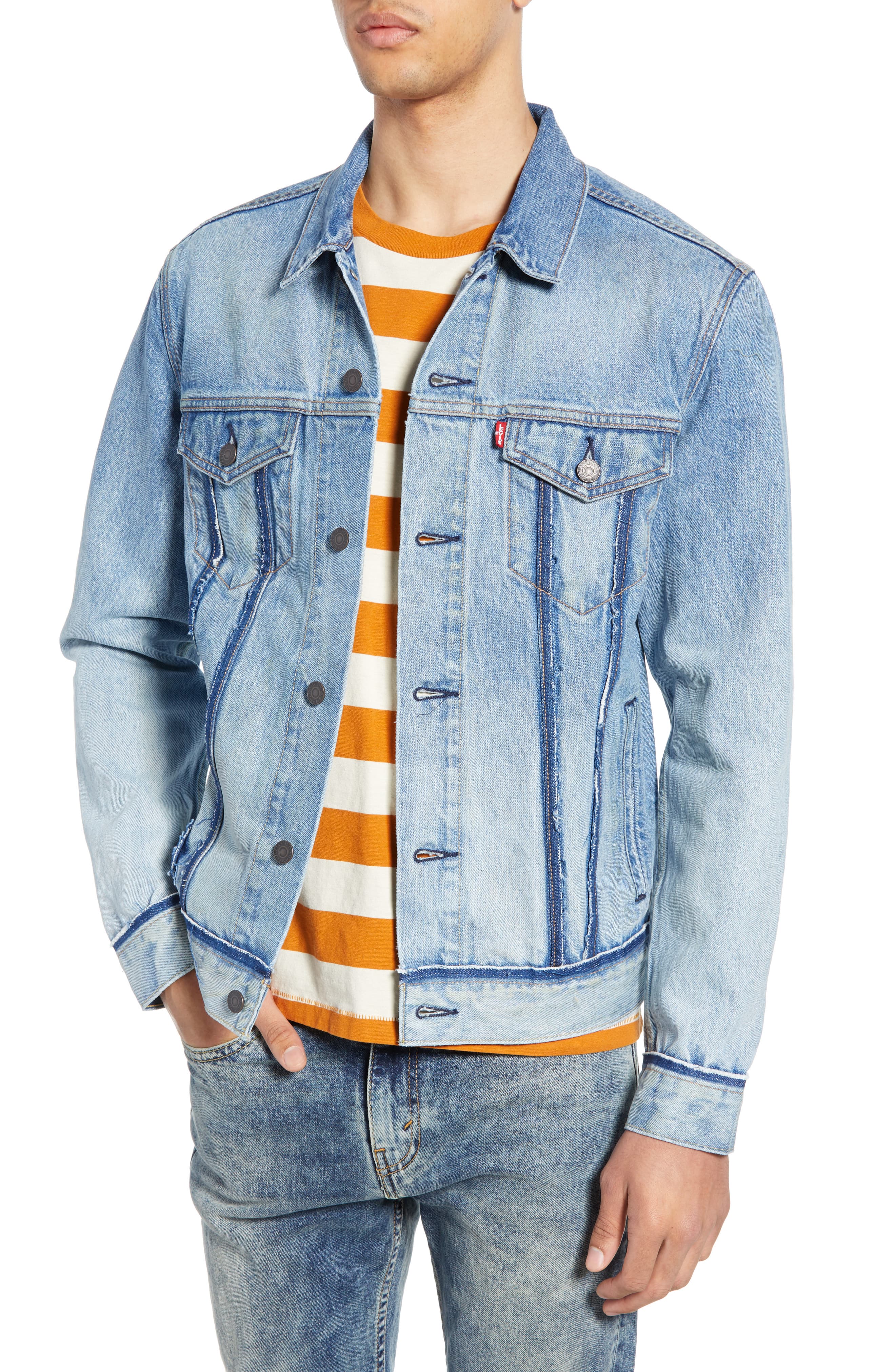 Men’s Levi’s Denim Trucker Jacket, Size Small Blue The Fashionisto