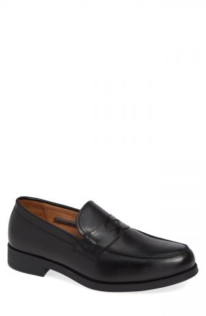 Men's Vince Camuto Nait Penny Loafer, Size 8.5 M - Black Men's Vince Camuto Nait Penny Loafer, Size 8.5 M - Black