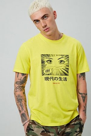 Modern Life Graphic Tee at Forever 21 Yellow/black Modern Life Graphic Tee at Forever 21 Yellow/black