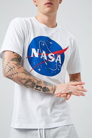 NASA Logo Graphic Tee at Forever 21 White/multi NASA Logo Graphic Tee at Forever 21 White/multi