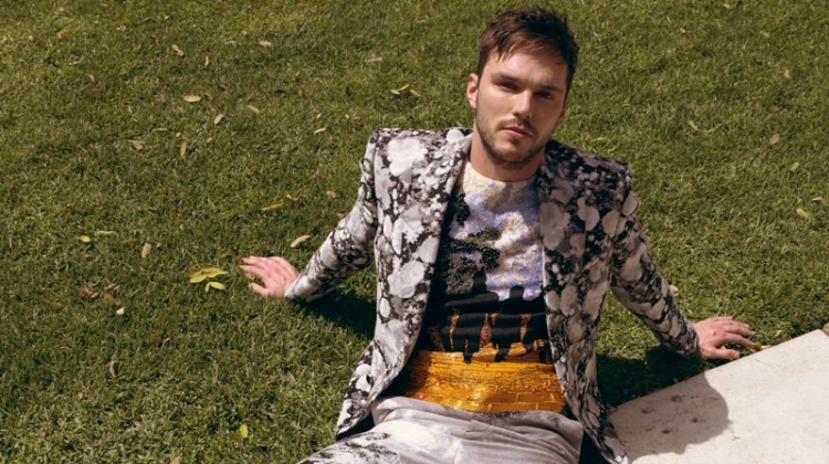 Actor Nicholas Hoult wears a look by Louis Vuitton.