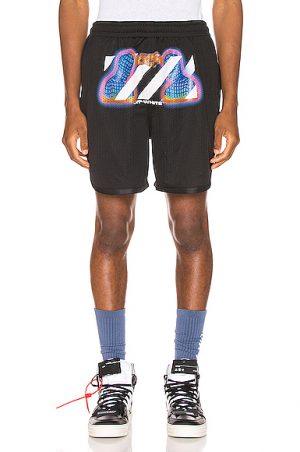 OFF-WHITE Thermo Mesh Shorts in Black. - size L (also in M,S,XL,XS) OFF-WHITE Thermo Mesh Shorts in Black. - size L (also in M,S,XL,XS)