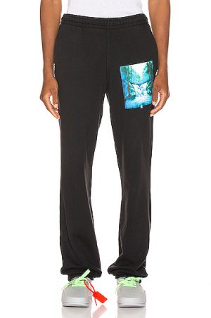 OFF-WHITE Waterfall Sweatpant in Black. - size XL (also in L,M,S,XS) OFF-WHITE Waterfall Sweatpant in Black. - size XL (also in L,M,S,XS)